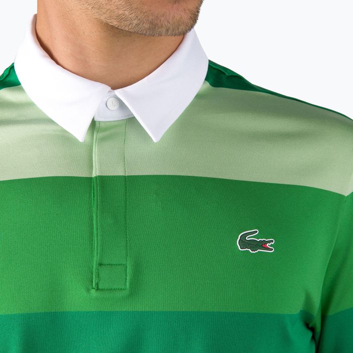 Lacoste vyriški teniso polo marškinėliai žali DH0872 5