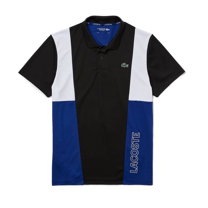 Lacoste vyriški teniso polo marškinėliai juodi DH0840 2