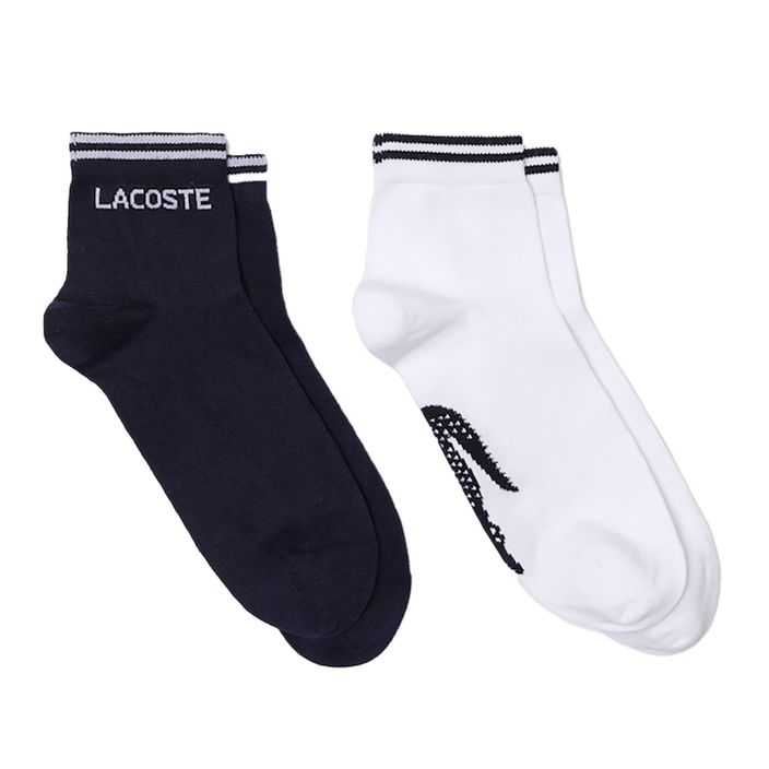 Lacoste vyriškos teniso kojinės 2 poros tamsiai mėlynos ir baltos RA4187 2