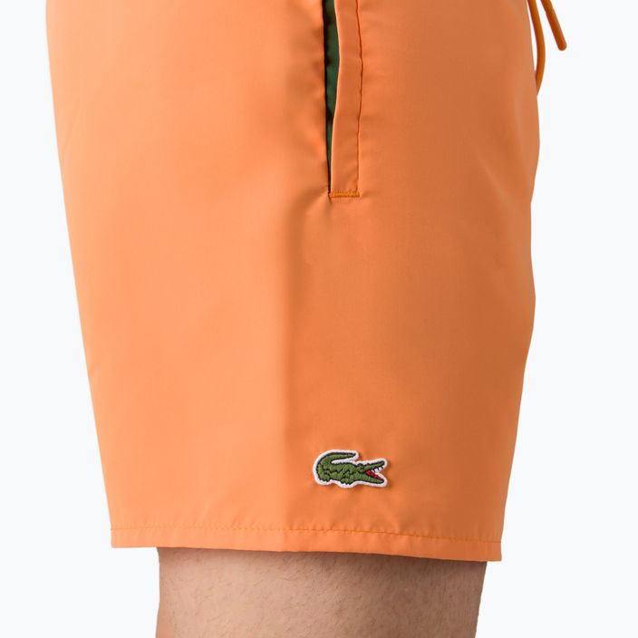 Lacoste vyriški maudymosi šortai oranžiniai MH6270 4