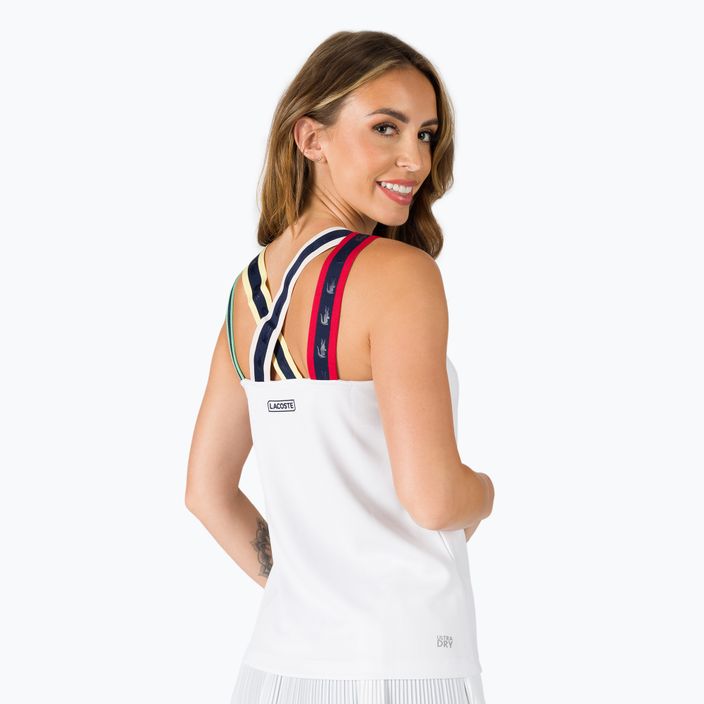 Lacoste moteriški teniso marškinėliai balti TF0754 3