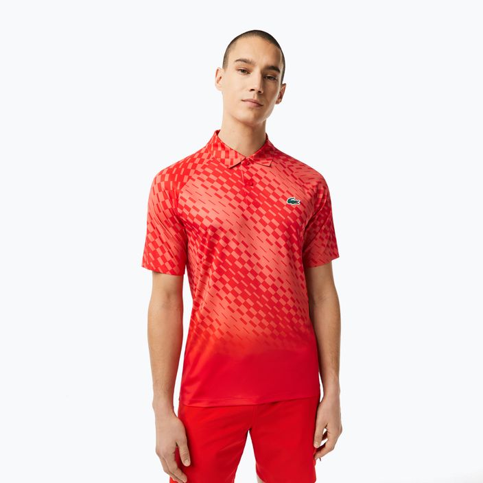 Lacoste vyriški teniso polo marškinėliai raudoni DH5177