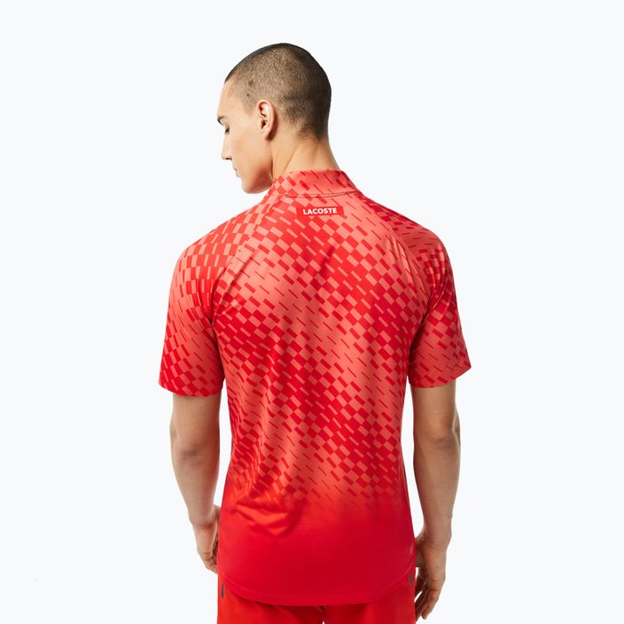 Lacoste vyriški teniso polo marškinėliai raudoni DH5177 2