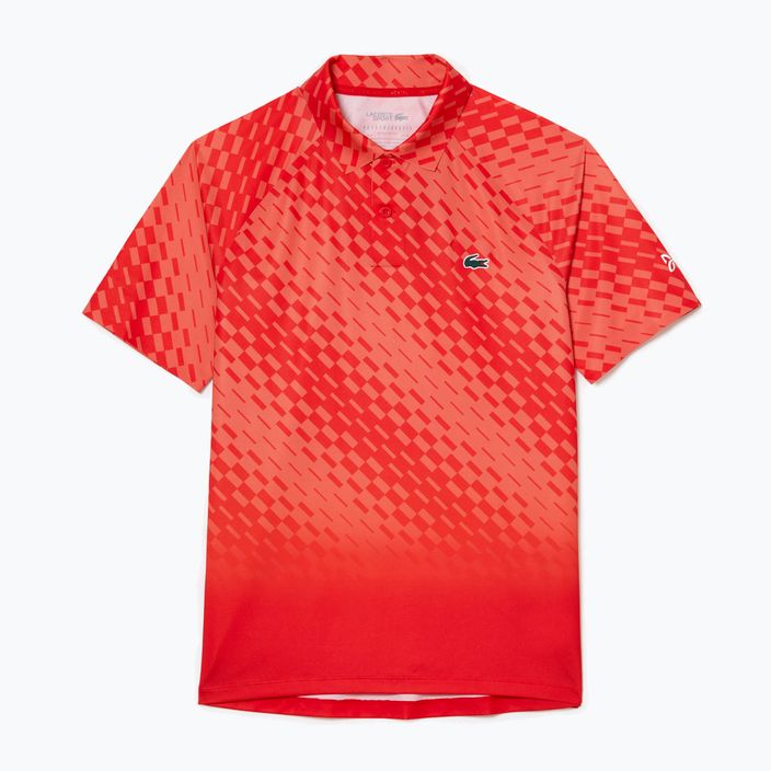 Lacoste vyriški teniso polo marškinėliai raudoni DH5177 4
