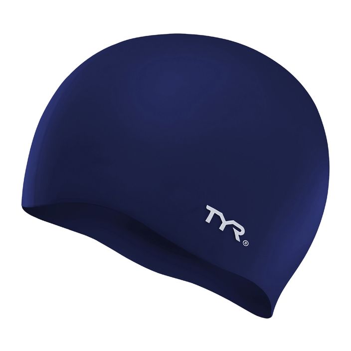 Vaikiška plaukiojimo kepuraitė TYR Wrinkle-Free Silicone navy 2