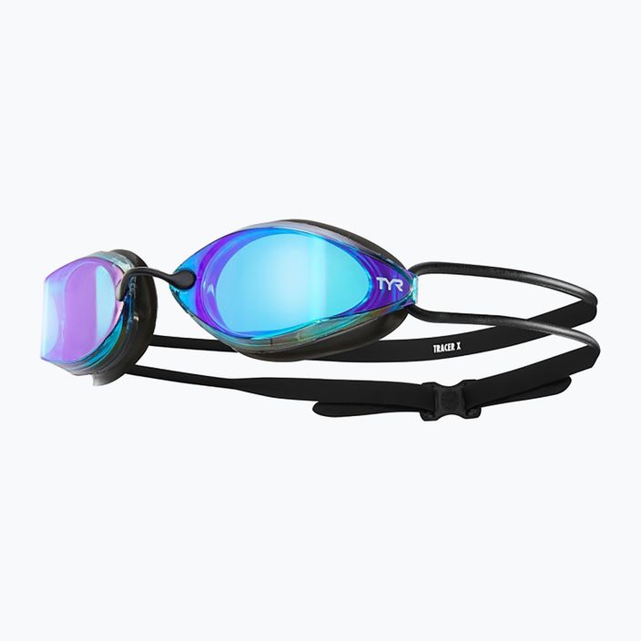 TYR Tracer-X Racing veidrodiniai mėlyni/juodi plaukimo akiniai LGTRXM_422 6