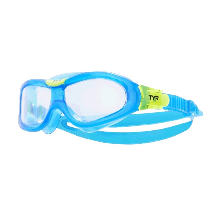 Vaikiška plaukimo kaukė TYR Orion clear/ blue/ blue 2