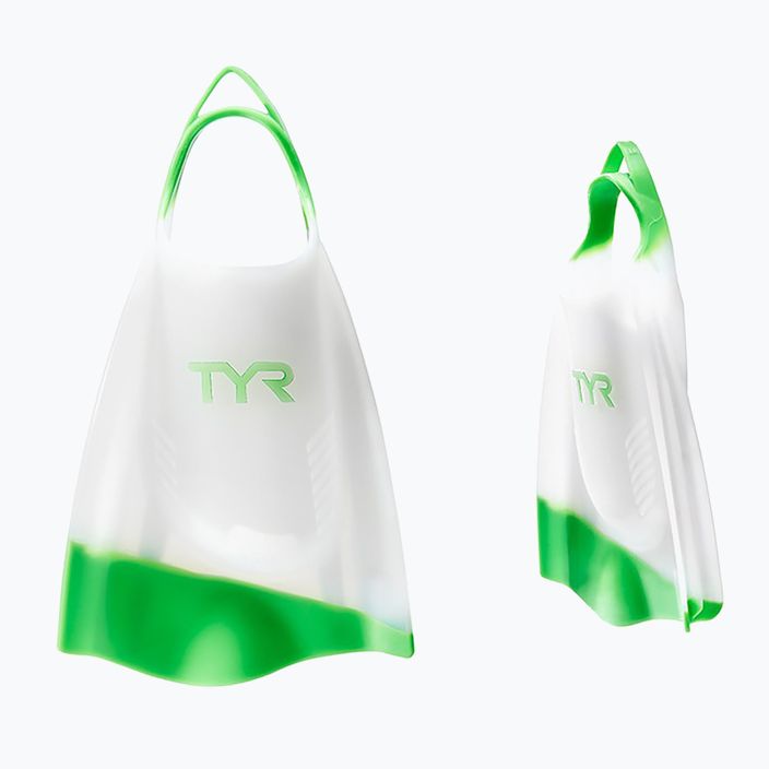 TYR Hydroblade plaukimo pelekai baltos ir žalios spalvos LFHYD 5