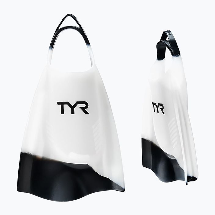 TYR Hydroblade plaukimo pelekai baltos ir juodos spalvos LFHYD 5
