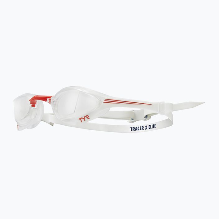 TYR Tracer-X Elite Racing plaukimo akiniai skaidrūs / raudoni / margi LGTRXEL_642 6