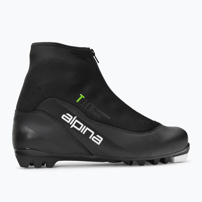 Vyriški bėgimo slidėmis batai Alpina T 10 black/green 2