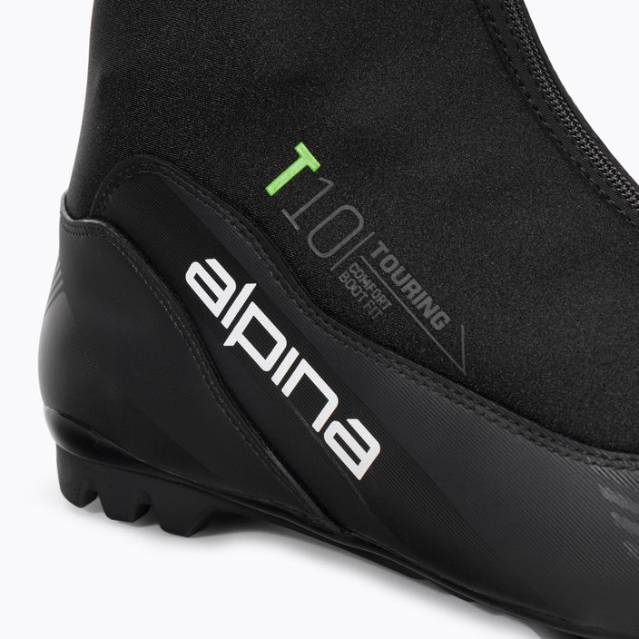 Vyriški bėgimo slidėmis batai Alpina T 10 black/green 9