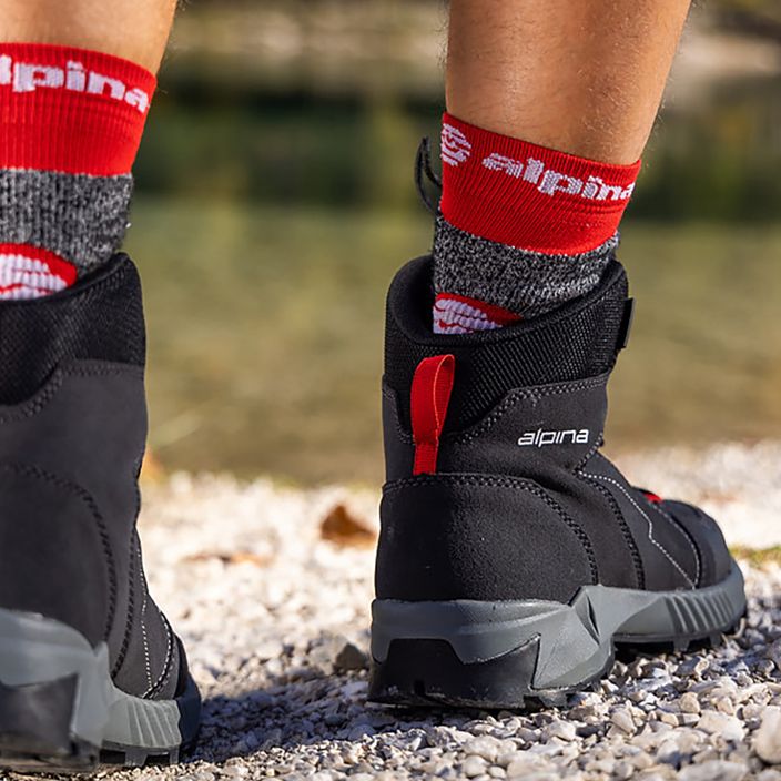 Alpina Tracker Mid vyriški trekingo batai juoda/pilka 15
