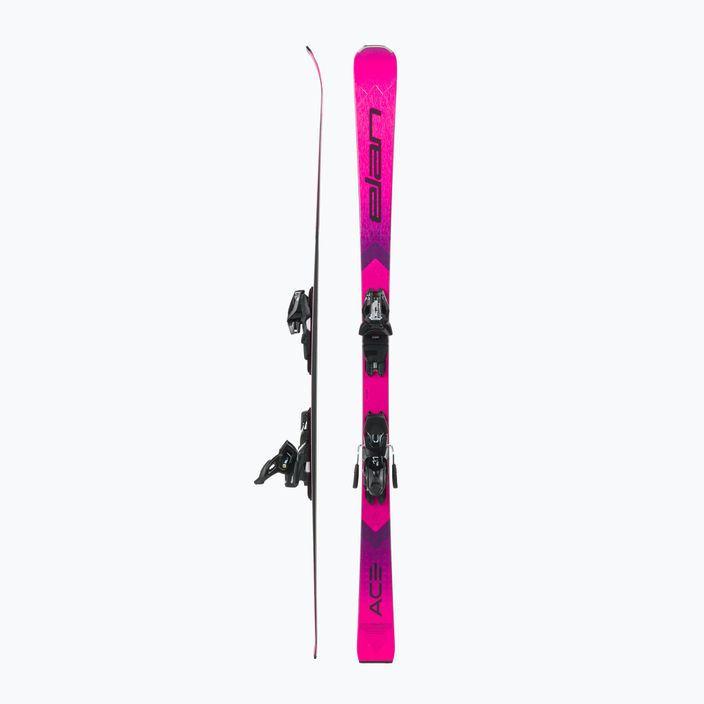 Moteriškos kalnų slidinėjimo slidės Elan Ace Speed Magic PS + ELX 11 rožinės ACAHRJ21 2