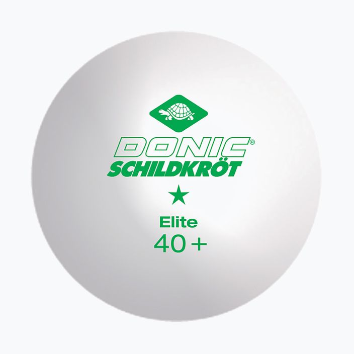 Stalo teniso kamuoliukai Donic-Schildkröt 1-Star Elite Poly 40+ 3 vnt. white 2