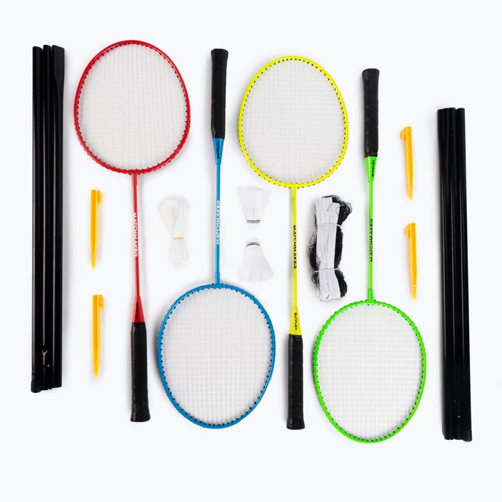 Sunflex Matchmaker 4 spalvų badmintono rinkinys 53547