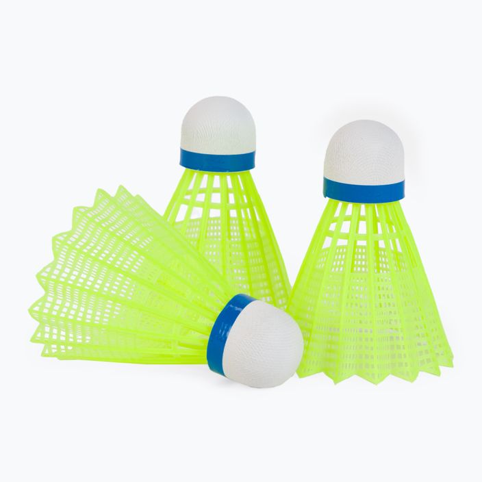 Sunflex Hobby badmintono raketės 6 vnt. baltos ir geltonos 53562 3