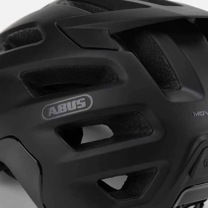 ABUS Moventor 2.0 aksominis juodas dviratininko šalmas 7
