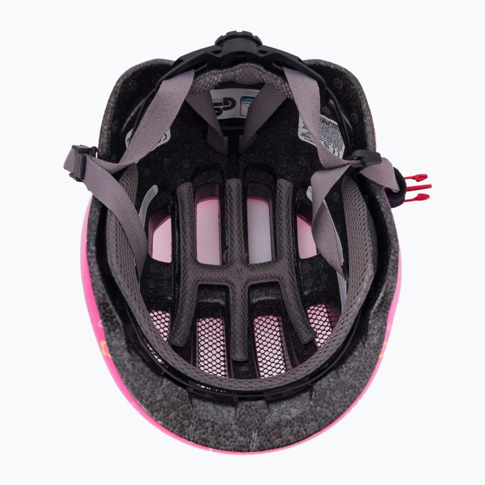 ABUS vaikiškas dviratininko šalmas Smiley 3.0 pink butterfly 6