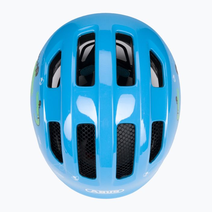 ABUS vaikiškas dviratininko šalmas Smiley 3.0 blue croco 6