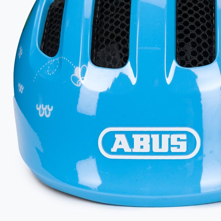ABUS vaikiškas dviratininko šalmas Smiley 3.0 blue croco 7