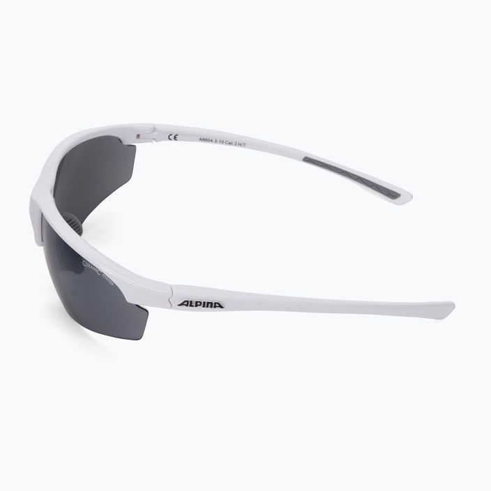 Dviračių akiniai Alpina Tri-Effect 2.2 balti/juodi veidrodžiai/skaidrūs/oranžiniai veidrodžiai 4