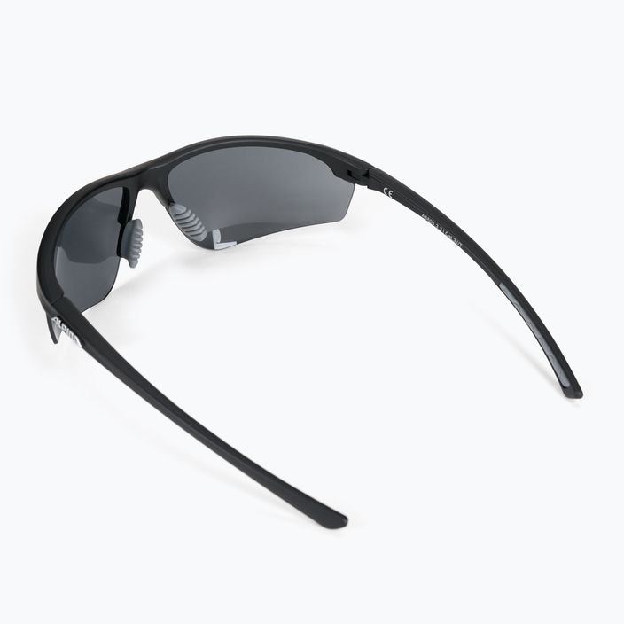 Alpina Tri-Effect 2.1 juodi matiniai / juodi veidrodiniai / skaidrūs / oranžiniai veidrodiniai dviračių akiniai 2