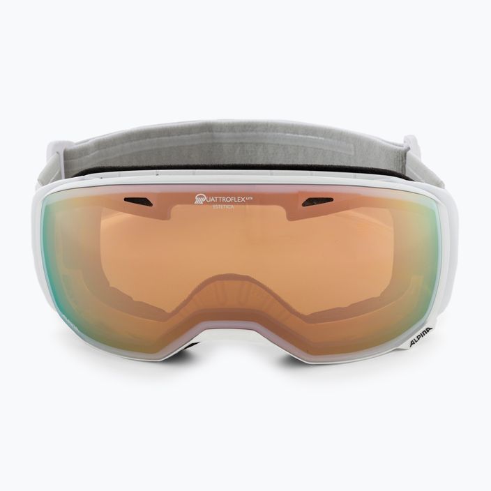 Alpina Estetica Q-Lite pearlwhite gloss/mandarin sph slidinėjimo akiniai 2