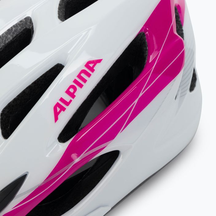 Dviračio šalmas Alpina MTB 17 baltas/rožinis 7