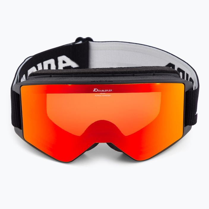 Alpina Narkoja Q-Lite juodi/oranžiniai slidinėjimo akiniai 2