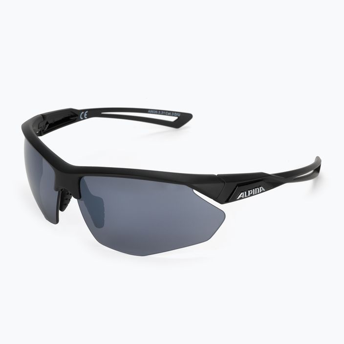 Dviračio akiniai Alpina Defey HR juoda matinė/juodas veidrodėlis 5
