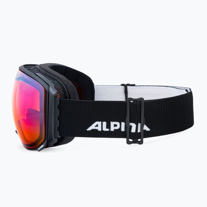 Alpina Big Horn QV-Lite juodi matiniai/mėlyni slidinėjimo akiniai 4