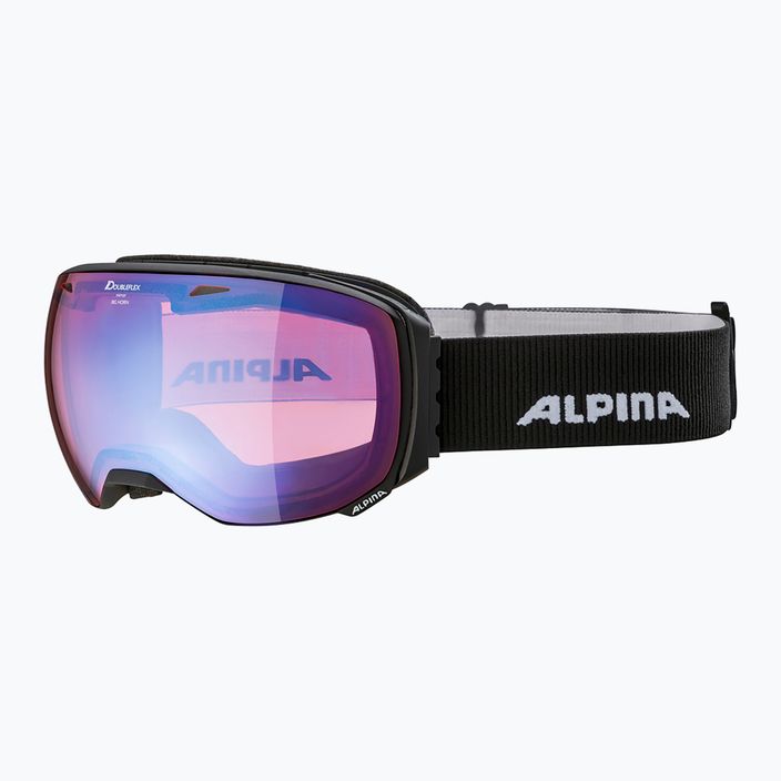 Alpina Big Horn QV-Lite juodi matiniai/mėlyni slidinėjimo akiniai 7