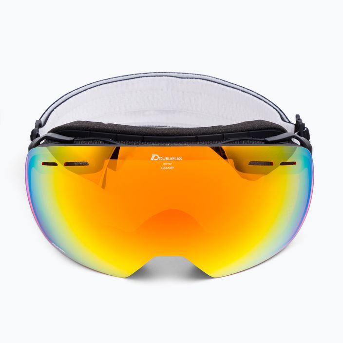 Alpina Granby Q-Lite juodi matiniai/raudoni slidinėjimo akiniai 2