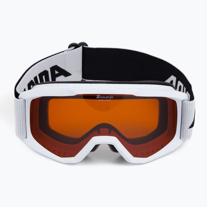 Alpina Piney balti matiniai/oranžiniai vaikiški slidinėjimo akiniai 2