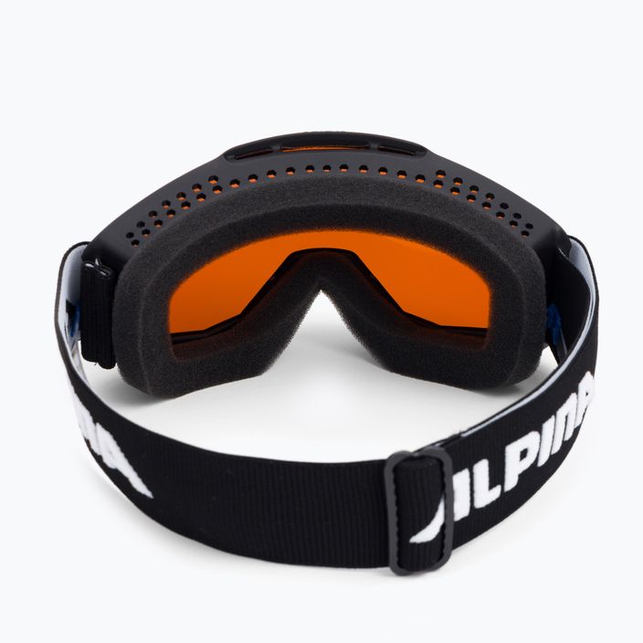 Alpina Piney juodi matiniai/oranžiniai vaikiški slidinėjimo akiniai 3