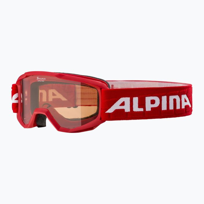 Alpina Piney red matiniai/oranžiniai vaikiški slidinėjimo akiniai 6
