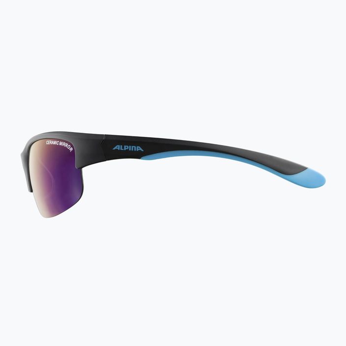 Vaikiški akiniai nuo saulės Alpina Junior Flexxy Youth HR black blue matt/blue mirror 5