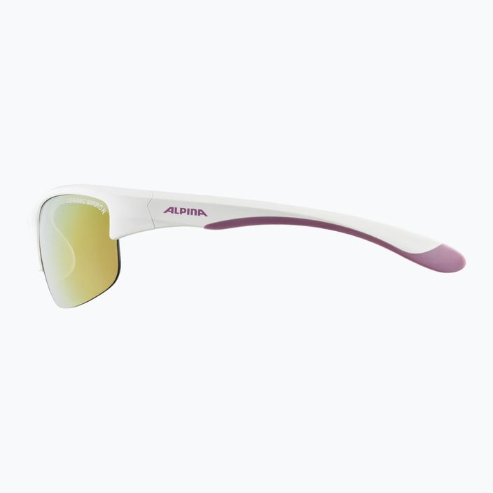 Vaikiški akiniai nuo saulės Alpina Junior Flexxy Youth HR white purple matt/pink mirror 5