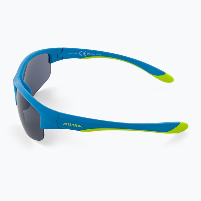 Vaikiški akiniai nuo saulės Alpina Junior Flexxy Youth HR blue lime matt/black 4