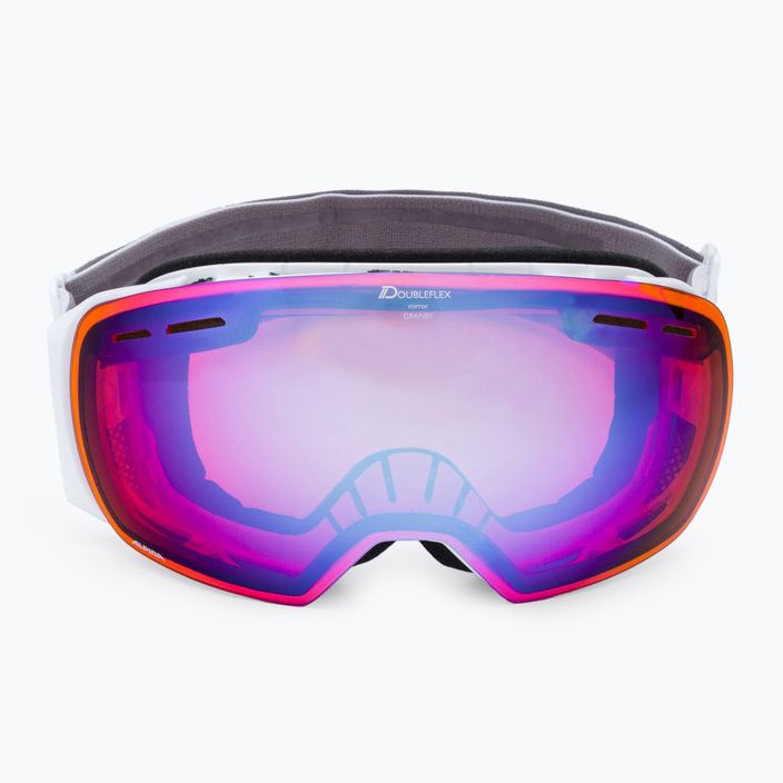 Alpina Granby Q-Lite balti blizgūs/mėlyni slidinėjimo akiniai 2