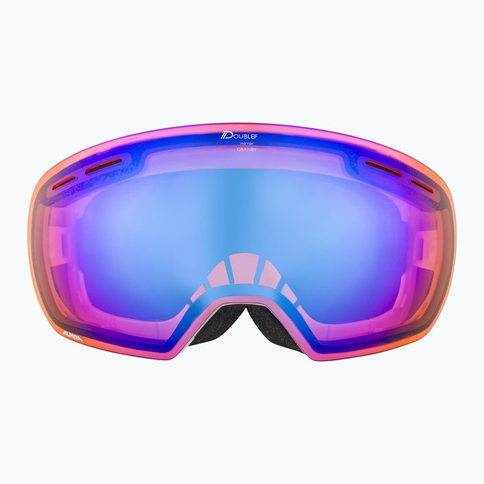 Alpina Granby Q-Lite balti blizgūs/mėlyni slidinėjimo akiniai 7