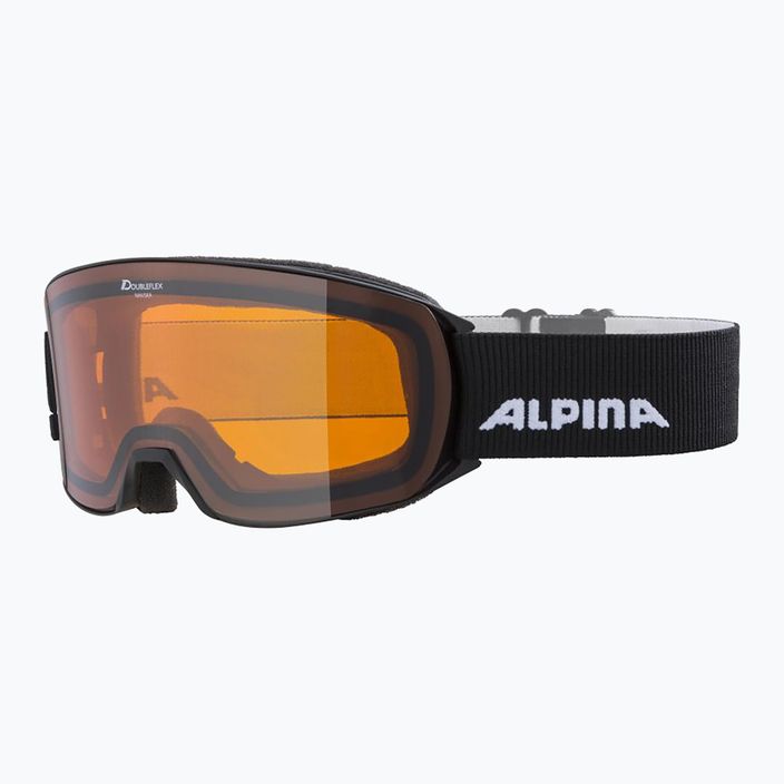 Alpina Nakiska slidinėjimo akiniai juodi matiniai/oranžiniai 6