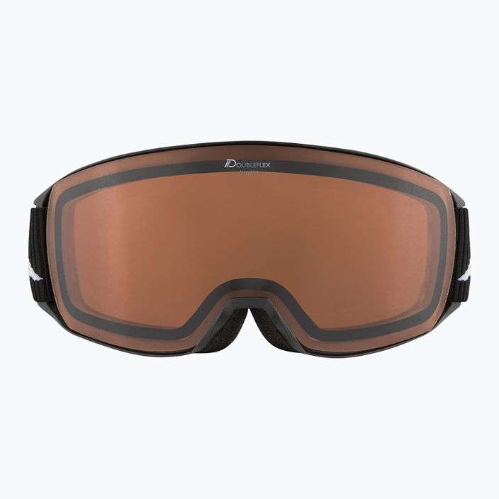 Alpina Nakiska slidinėjimo akiniai juodi matiniai/oranžiniai 7