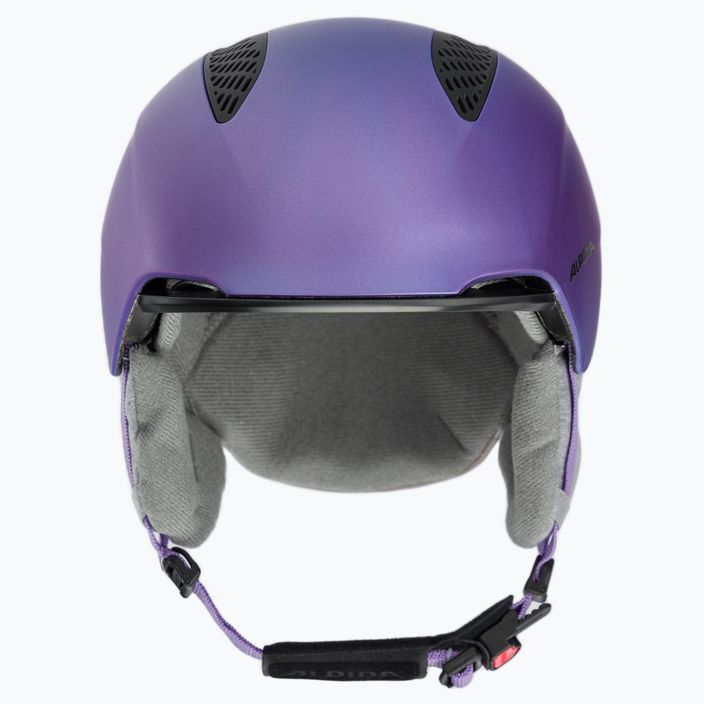Vaikiškas slidinėjimo šalmas Alpina Grand Jr flip-flop purpurinės spalvos 2