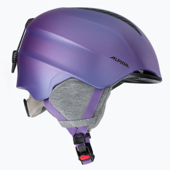 Vaikiškas slidinėjimo šalmas Alpina Grand Jr flip-flop purpurinės spalvos 4