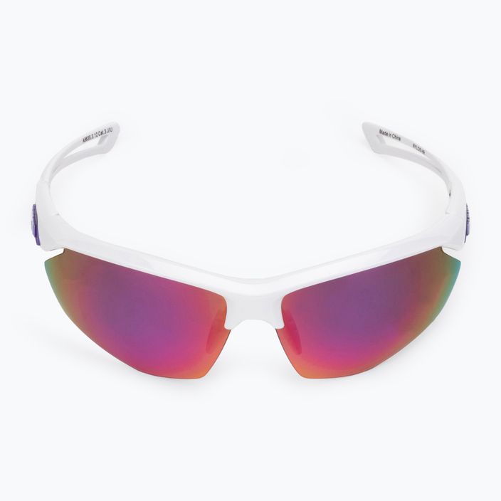 Dviratininko akiniai Alpina Defey HR balti/violetiniai/violetiniai veidrodžiai 3