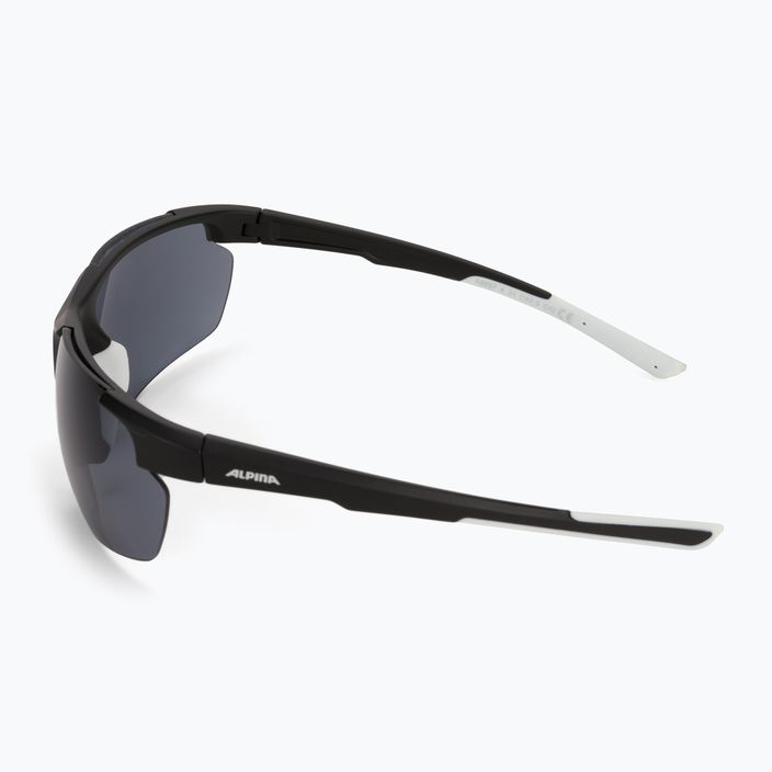 Dviračio akiniai Alpina Defey HR juodi matiniai/balti/juodi 4