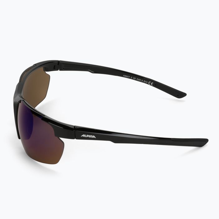 Dviračio akiniai Alpina Defey HR juodi matiniai / balti / juodi 4