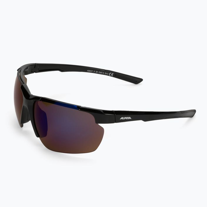Dviračio akiniai Alpina Defey HR juodi matiniai / balti / juodi 5